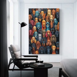 Golden Retriever Peinture sur toile sans cadre, impressions posters art mural pour déco maison chambre bureau