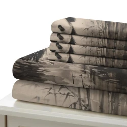 Panda Housse de Couette Imprimée 3D Douce 3 Pièces Literie Garçons Filles