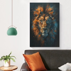 Lion Peinture sur toile sans cadre, impressions posters art mural pour déco maison chambre bureau