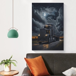 Gros camion Peinture sur toile sans cadre, impressions posters art mural pour déco maison chambre bureau