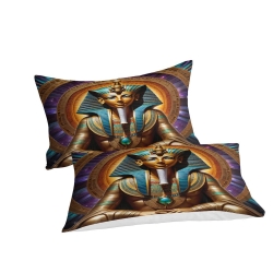 Pharaon égyptien Housse de Couette Imprimée 3D Douce 3 Pièces Literie Garçons Filles