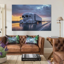 Gros camion Peinture sur toile sans cadre, impressions posters art mural pour déco maison chambre bureau
