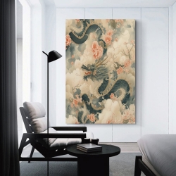Dragon Peinture sur toile sans cadre, impressions posters art mural pour déco maison chambre bureau