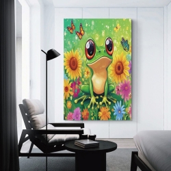 Grenouille Peinture sur toile sans cadre, impressions posters art mural pour déco maison chambre bureau