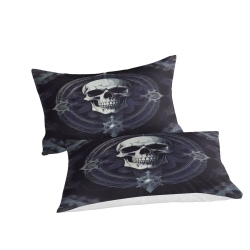 Crâne Housse de Couette Imprimée 3D Douce 3 Pièces Literie Garçons Filles
