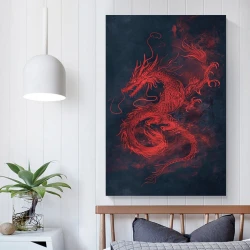 Dragon Peinture sur toile sans cadre, impressions posters art mural pour déco maison chambre bureau