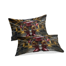 Avengers Iron Man Housse de Couette Imprimée 3D Douce 3 Pièces Literie Garçons Filles