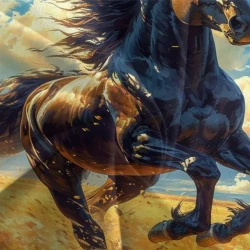 Cavallo Copripiumino Stampato 3D Morbido 3 Pezzi Biancheria da Letto per Ragazzi Ragazze