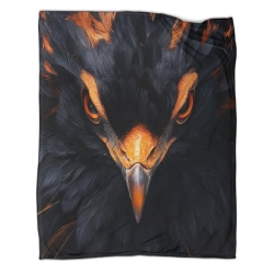 Aigle Plaid en Polaire Imprimé 3D Couverture Douce Confortable pour Canapé Lit Bureau