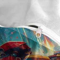 Avengers Iron Man Housse de Couette Imprimée 3D Douce 3 Pièces Literie Garçons Filles