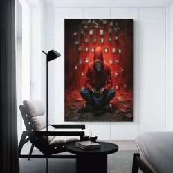 Hacker Unframed Canvas Painting, Wall Art Poster Prints for Home Bedroom Office Decoration