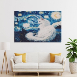 Katze Unrahmtes Leinwandbild, Wandkunst-Poster-Drucke für Zuhause, Schlafzimmer, Büro Dekoration
