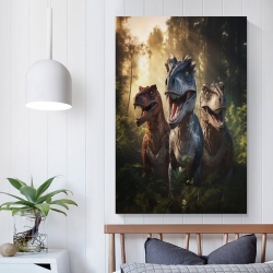 Dinosaure Peinture sur toile sans cadre, impressions posters art mural pour déco maison chambre bureau