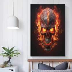 Schädel Unrahmtes Leinwandbild, Wandkunst-Poster-Drucke für Zuhause, Schlafzimmer, Büro Dekoration