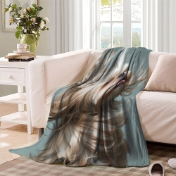 Shih Tzu 3D Printed Fleece Throw Blanket Soft Cozy Blanket for Couch Sofa Bed Office