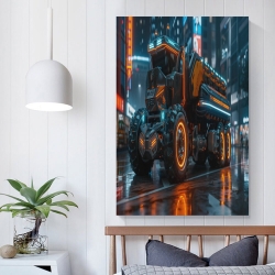 Gros camion Peinture sur toile sans cadre, impressions posters art mural pour déco maison chambre bureau