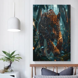 Léopard Peinture sur toile sans cadre, impressions posters art mural pour déco maison chambre bureau
