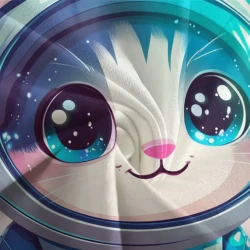 Space Chat Housse de Couette Imprimée 3D Douce 3 Pièces Literie Garçons Filles