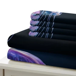Méduse Housse de Couette Imprimée 3D Douce 3 Pièces Literie Garçons Filles