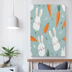 Lapin Petit lapin Peinture sur toile sans cadre, impressions posters art mural pour déco maison chambre bureau