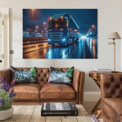 Großer Lastwagen Unrahmtes Leinwandbild, Wandkunst-Poster-Drucke für Zuhause, Schlafzimmer, Büro Dekoration
