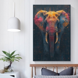 Éléphant Peinture sur toile sans cadre, impressions posters art mural pour déco maison chambre bureau