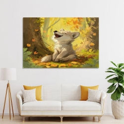 Corgi Peinture sur toile sans cadre, impressions posters art mural pour déco maison chambre bureau