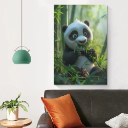 Panda Peinture sur toile sans cadre, impressions posters art mural pour déco maison chambre bureau
