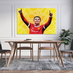 Cristiano Ronaldo Peinture sur toile sans cadre, impressions posters art mural pour déco maison chambre bureau