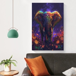 Éléphant Peinture sur toile sans cadre, impressions posters art mural pour déco maison chambre bureau