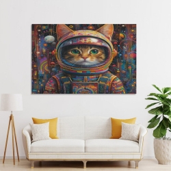 Chat Peinture sur toile sans cadre, impressions posters art mural pour déco maison chambre bureau