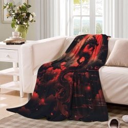 Dragon Plaid en Polaire Imprimé 3D Couverture Douce Confortable pour Canapé Lit Bureau