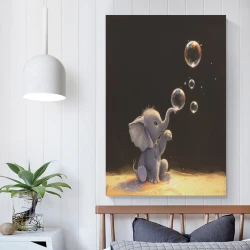 Elefante Pintura en lienzo sin marco, impresiones de pósters arte pared para decoración hogar dormitorio oficina