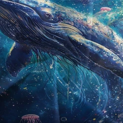 Baleine Housse de Couette Imprimée 3D Douce 3 Pièces Literie Garçons Filles