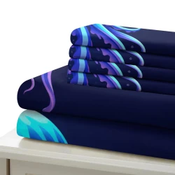 Medusa Funda Nórdica Impresa en 3D Suave 3 Piezas Ropa de Cama para Niños Niñas