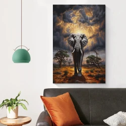 Elefante Pintura en lienzo sin marco, impresiones de pósters arte pared para decoración hogar dormitorio oficina