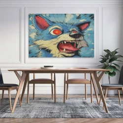 Loup Peinture sur toile sans cadre, impressions posters art mural pour déco maison chambre bureau