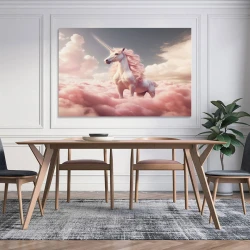 Licorne Peinture sur toile sans cadre, impressions posters art mural pour déco maison chambre bureau