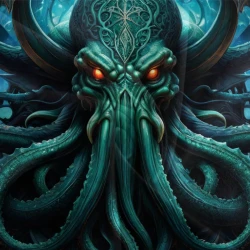 Mythe de l'horreur Cthulhu Housse de Couette Imprimée 3D Douce 3 Pièces Literie Garçons Filles