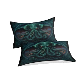 Mythe de l'horreur Cthulhu Housse de Couette Imprimée 3D Douce 3 Pièces Literie Garçons Filles
