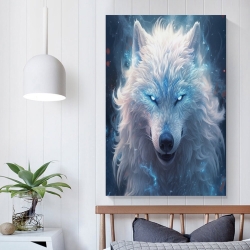 Loup Peinture sur toile sans cadre, impressions posters art mural pour déco maison chambre bureau