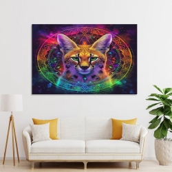 Chat Peinture sur toile sans cadre, impressions posters art mural pour déco maison chambre bureau