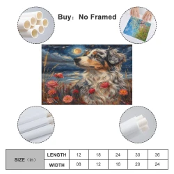 Bouvier bernois Peinture sur toile sans cadre, impressions posters art mural pour déco maison chambre bureau