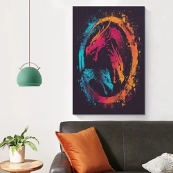 Dragon Peinture sur toile sans cadre, impressions posters art mural pour déco maison chambre bureau