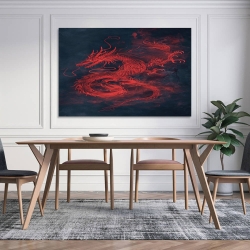 Dragon Peinture sur toile sans cadre, impressions posters art mural pour déco maison chambre bureau