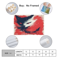 Chat Peinture sur toile sans cadre, impressions posters art mural pour déco maison chambre bureau