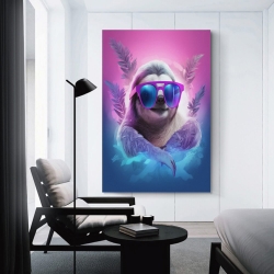 Paresseux Peinture sur toile sans cadre, impressions posters art mural pour déco maison chambre bureau