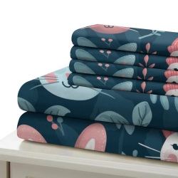 Lapin Housse de Couette Imprimée 3D Douce 3 Pièces Literie Garçons Filles