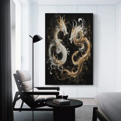 Dragon Peinture sur toile sans cadre, impressions posters art mural pour déco maison chambre bureau