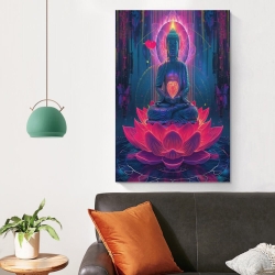 Bouddha Peinture sur toile sans cadre, impressions posters art mural pour déco maison chambre bureau